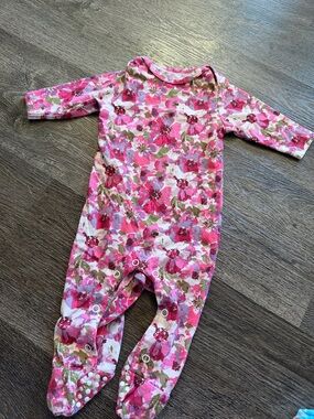 Jane Marie One Piece Footie Sleeper Pajama Romper Floral newborn